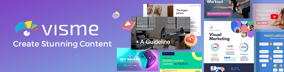Visme for your business contents