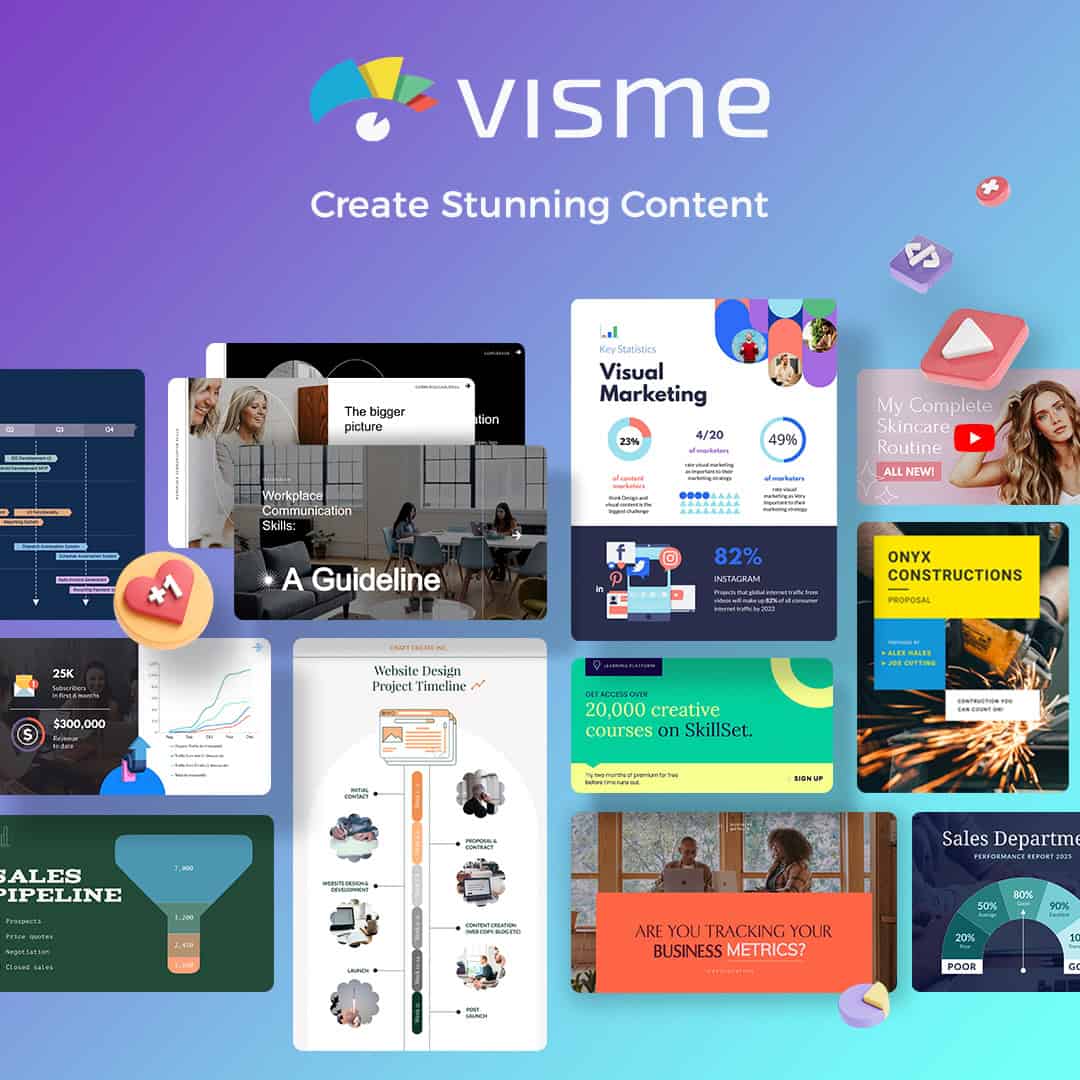 Visme for your business contents